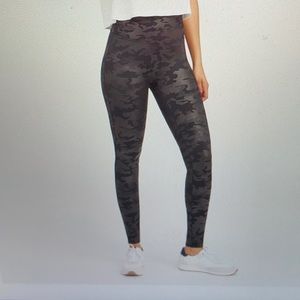 Spanx black matte camo leggings!